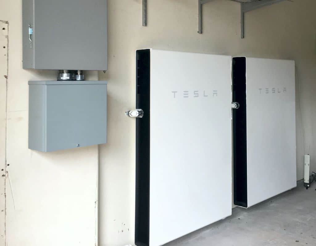 2 Tesla Powerwalls installed